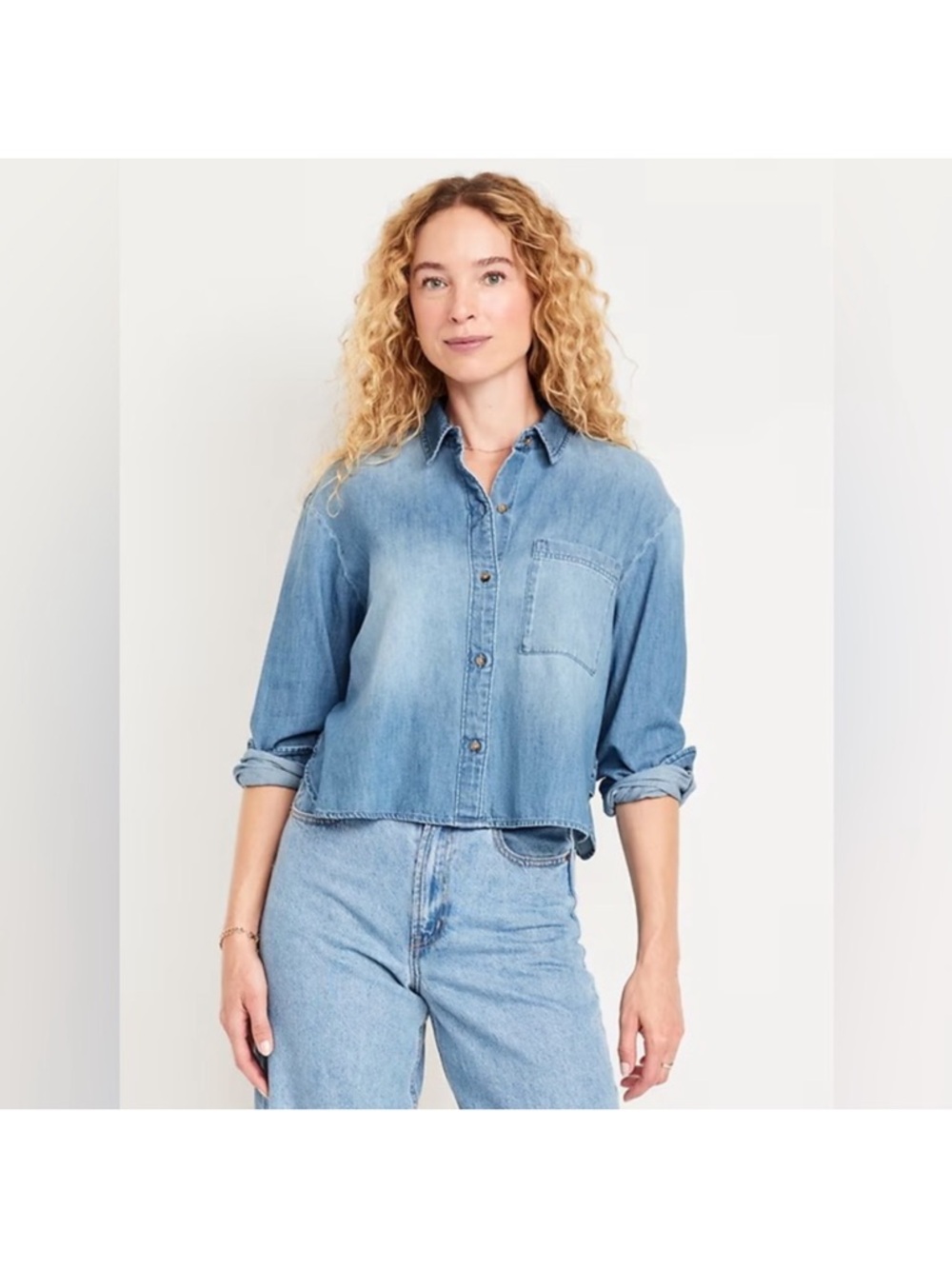 Old Navy Denim Button-Up Shirt